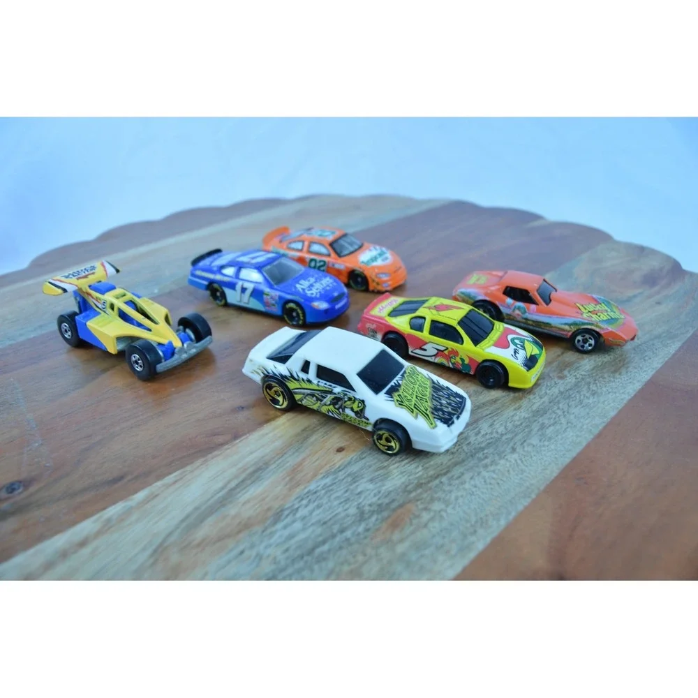 Lot Of 6 Mix NASCAR and Racing Car Lot Includes Hot Wheels